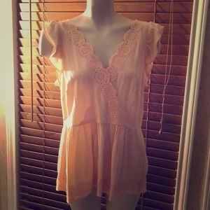 Peach/pink LOFT top
